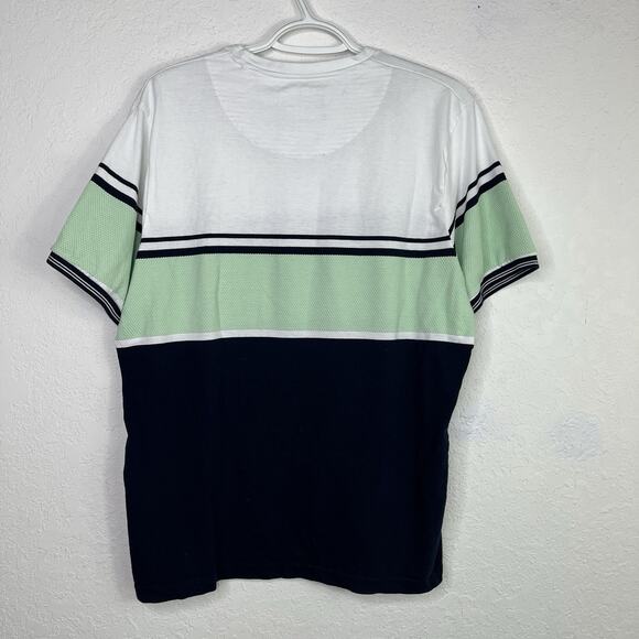 Denim & Flower Ricky Singh Tee Size XL Made in India Color block Tee, casual. - Picture 4 of 7